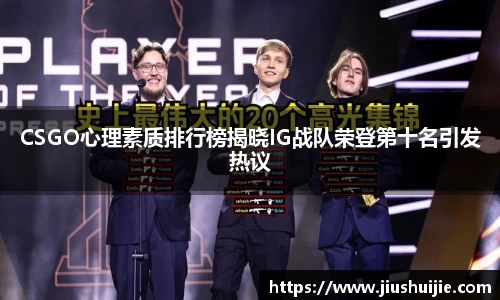 CSGO心理素质排行榜揭晓IG战队荣登第十名引发热议